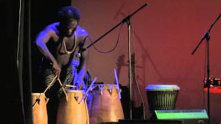 Kofi Kunkpe with Loop Pedal Playing the Ewe Rhythm Fast Agbekor