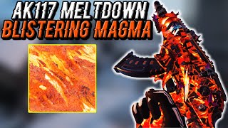 AK117 MELTDOWN LEGENDARY BLUEPRINT WITH BLISTERING MAGMA CAMO LOOK INSANE in COD MOBILE