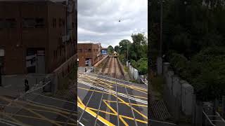 377 Southern  rail  Arriving in with depot whistles