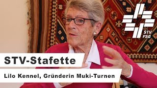 STV-Stafette mit Lilo Kennel, Gründerin Muki-Turnen