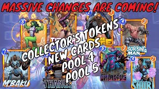 INSANE New Changes Coming to Marvel Snap | Collector's Tokens | Pool 4 | Pool 5 | New Cards