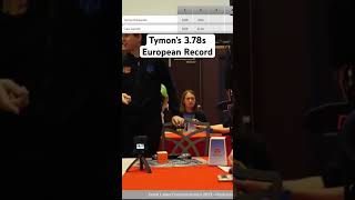 Tymon’s 3.78s 3x3 European Record