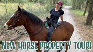 New Horse Property Tour on HORSEBACK!