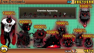 The Battle Cats - Enemies at 1000% (Part 4) ALL BLACK MANIC