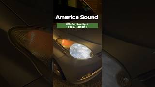 LED Bulb Kit Headlight Conversion Kit from America Sound,with 6000k cool white lights. #ledlight