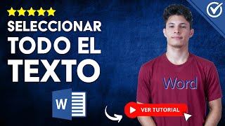 Cómo SELECCIONAR TODO el TEXTO en WORD con el Teclado y con el Mouse | ⌨️  Fácil y Rápido 🖱️