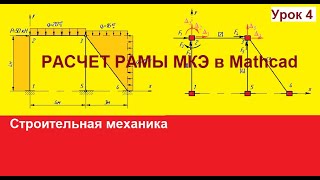 Расчет рамы МКЭ в Mathcad  Урок 4