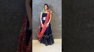 Double flower | Double Dupatta| 2 Dupattas Drape | Lehenga Draping #dupatta #dupattastyling