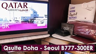 Qatar Qsuite Doha to Seoul | World's Best Business Class On Best Airline