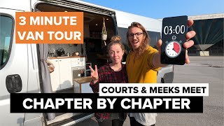 3 Minute Van Tour | Stealth Citroen Relay | AMAZING Fixed Bed Layout in an Off Grid Campervan