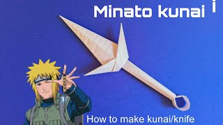 Making kunai from paper || How to make a minato kunai