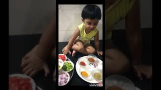 Little Girl Making Pav Bhaji | Jivisha Trying To Make Pavbhaji | Little Chef