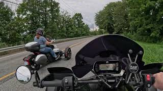 Ryker 900 crossing state lines into Connecticut. Group ride with friends