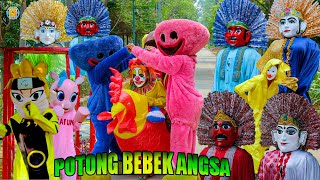 BADUT ULANG TAHUN DAN ONDEL ONDEL BERMAIN PERMAINAN TRADISIONAL ULAR NAGA - LAGU POTONG BEBEK ANGSA