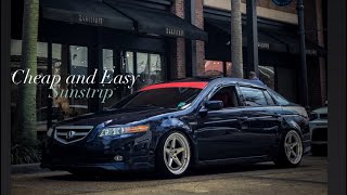 How to install a Sunstrip yourself| Acura Tl|