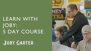 Joby Carter's traditional signwriting course  : Joby and his students discuss the course.