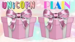 🎁 ✨ UNICORN VS. PLAIN✨ CHOOSE YOUR GIFT 🎁