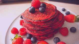 OATS & BEETROOT PANCAKE | HEALTHY BEETS PANCAKE