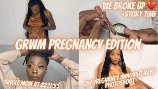 I’M PREGNANT 🎉 | GRWM + Pregnancy Announcement Photoshoot | Camille Dior 🦋