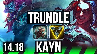 TRUNDLE vs KAYN (JGL) | 10/0/1, Legendary | NA Diamond | 14.18