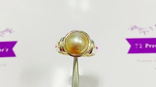 Natural South Sea Pearl with Certificate and sliver Ring #7829237272 #moti #ring #sliver #pearl #cod