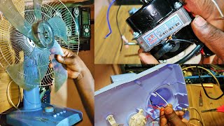 Repair Table Fan Motor Problem in New Coil Change | E-Tech Creator