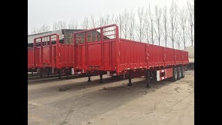 BPW axle 40 ton bulk cargo trailer side wall trailers 40 foot container trailer