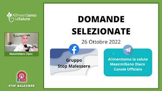 Risposta alle domande del gruppo facebook Stop Malessere