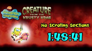 SpongeBob SquarePants: Creature from the Krusty Krab - No Scrolling Sections Speedrun in 1:48:41