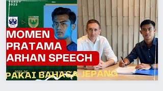 Momen Pratama Arhan Speech Pakai Bahasa Jepang