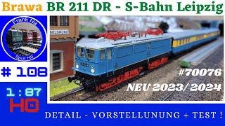 Brawa BR 211 DR - Leipziger S-Bahn #70076 Neu 2023