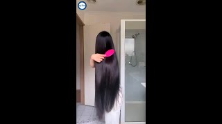 Beautiful long hair using papaya mask