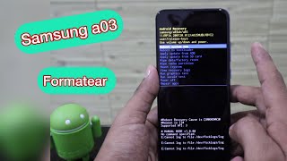 como FORMATEAR samsung a03 [ restaurar modo recovery ]