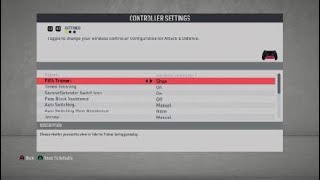 FIFA 20 Realistic Sliders Career Mode Controller Settings