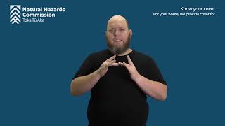 Get to know your natural hazards cover - NZ sign language