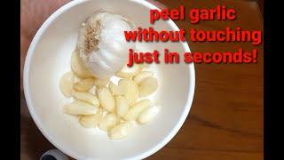 💡 #4, Peel garlic without touching just in seconds!