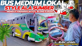 DRIVER HUMORIS STYLE SUMBER 🤯 PESONA JALUR MANDALIKA TRIP BERSAMA BUS MEDIUM LOKAL WELERI - LIMPUNG