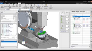 NX CAM Machine simulation