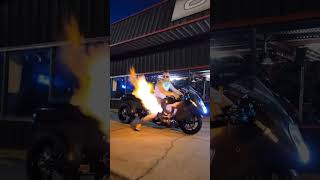 Hayabusa crazy 😱 backfire 🔥