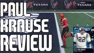 89 LEGEND PAUL KRAUSE REVIEW | MADDEN 18 ULTIMATE TEAM PLAYER REVIEW