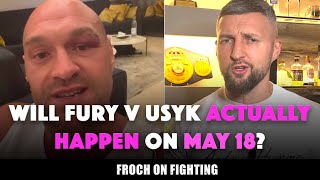 'Tyson Fury’s heart is NOT in boxing ANYMORE!' Froch reacts to Fury v Usyk being rescheduled