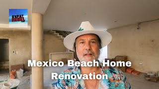 Patio Concrete Poured Around Pool and Steam Room Update - Mexico Beach Home Renovation