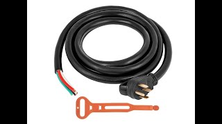 Mophorn 15Ft 50 Amp Generator Extension Cord 4 Wire 6 Gauge STW 6/3+8/1 Generator Cord - Overview