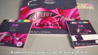 Papéis Glitter Silk Color da marca Core'dinations