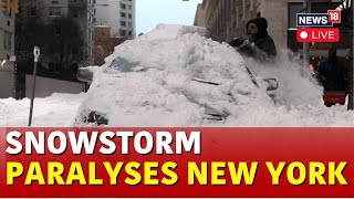 New York Snowstorm LIVE | Snowstorm Devastates New York, State Of Emergency Declared | N18G