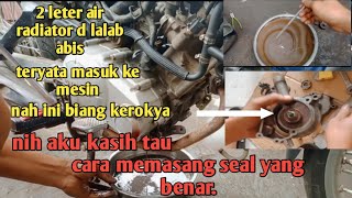 cara pasang seal water pump MX