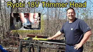 How to Remove the String Trimmer Head Ryobi 18v Model #P2030 #Ryobi