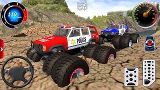 US Police Monster Truck Offroad Multiple Mud Racing Motocross For Android Driving Gameplay