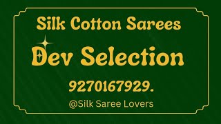 Silk Cotton Saree & Stretchable Readymade Blouse at Offer Price Booking no. 9270167929