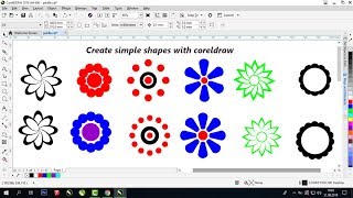 Create simple shapes with CORELDRAW